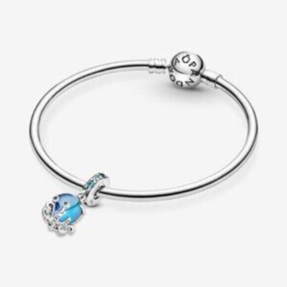 Pandora Murano Glass Cute Octopus Dangle Charm - Picture 4 of 5